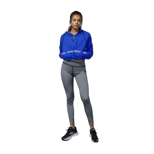 Hard Bodii Dominate Cropped Windbreaker true royal