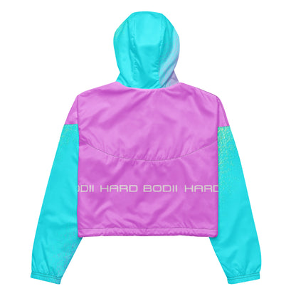 Hard Bodii Rainbow Rebel Cropped Windbreaker back