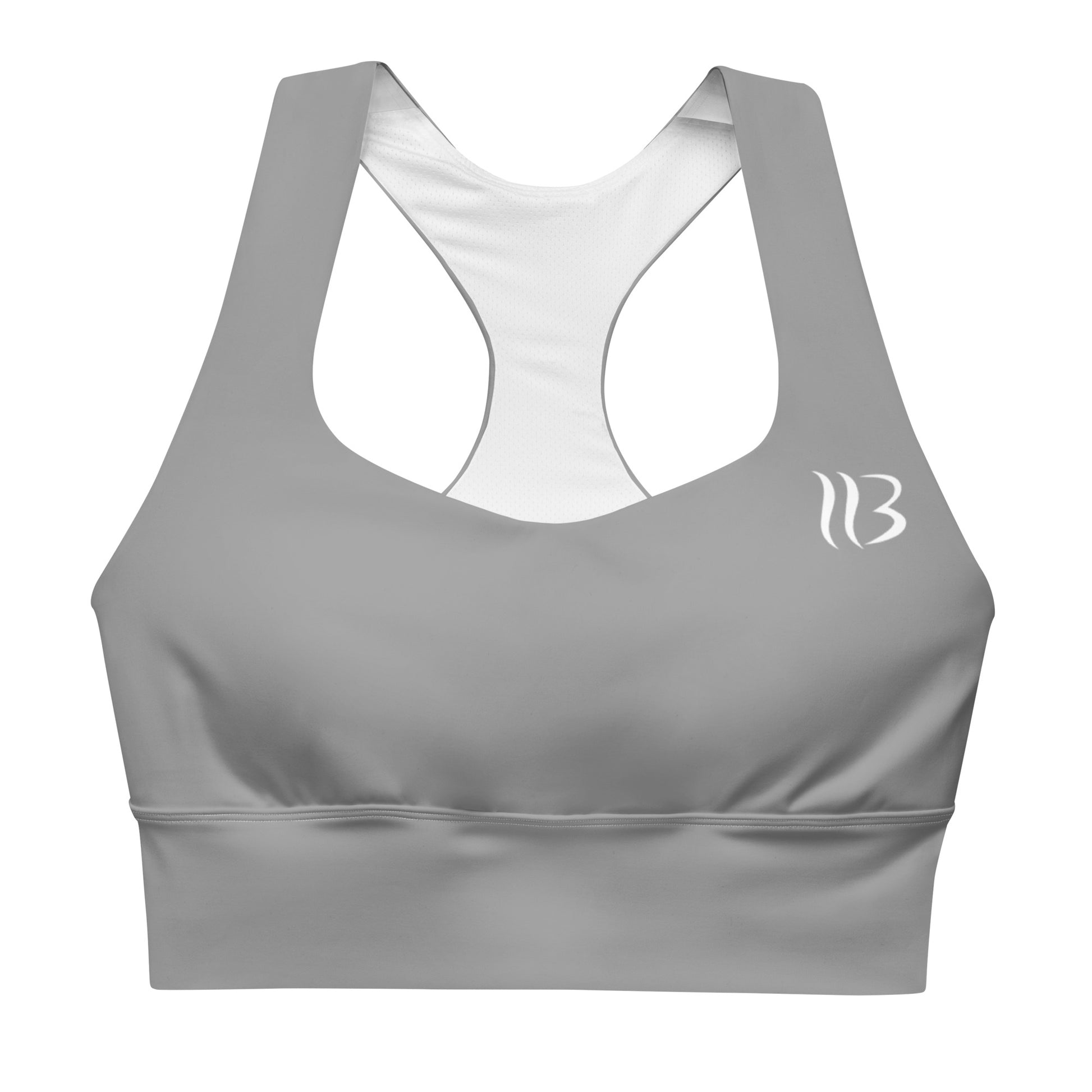 Signature Logo Performance Longline Sports Bra grullo