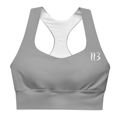 Signature Logo Performance Longline Sports Bra grullo